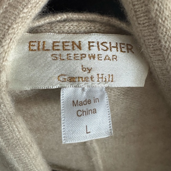 Eileen Fisher Sleepwear Cashmere Extra long Cardigan Robe - Picture 7 of 7